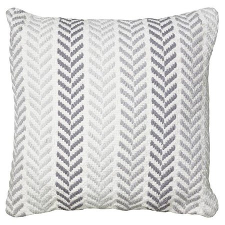 LR RESOURCES LR Resources PILLO07253GRYIIPL 18 x 18 in. Square Pillow ; Gray PILLO07253GRYIIPL